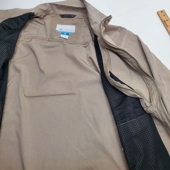 Columbia Jacket Women Large Beige Omni-Shield Full Zip Micro Canvas - Picture 9 of 16